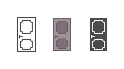 Door vector icon sign symbol