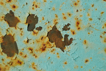 Rust on gland. Texture background for design.