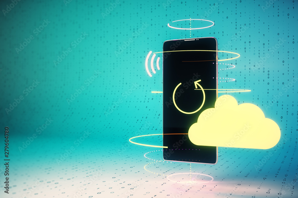 Poster cloud computing concept
