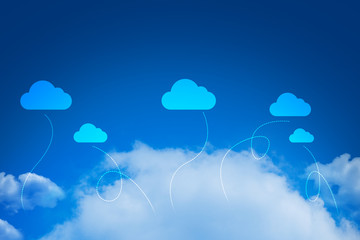 futuristic technology, data deep learning, binary ai system robotic system, security privacy, server hacker online, cloud storage, social network, sky backround nature