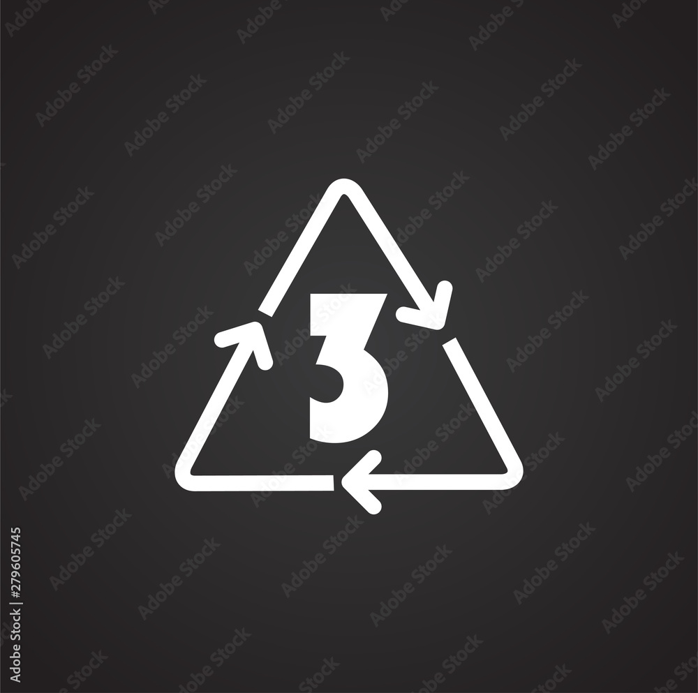 Poster plastic related icon on background for graphic and web design. simple illustration. internet concept