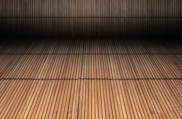 Rustic Bamboo Backdrop Stage