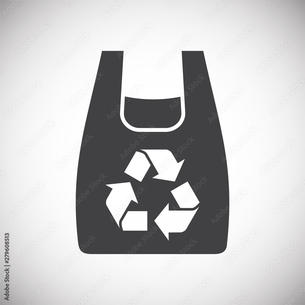 Poster plastic related icon on background for graphic and web design. simple illustration. internet concept
