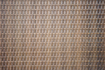 Woven Brown Plastic Rattan Fabric as Found on Modern Outdoor Furniture