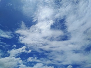 blue sky with clouds