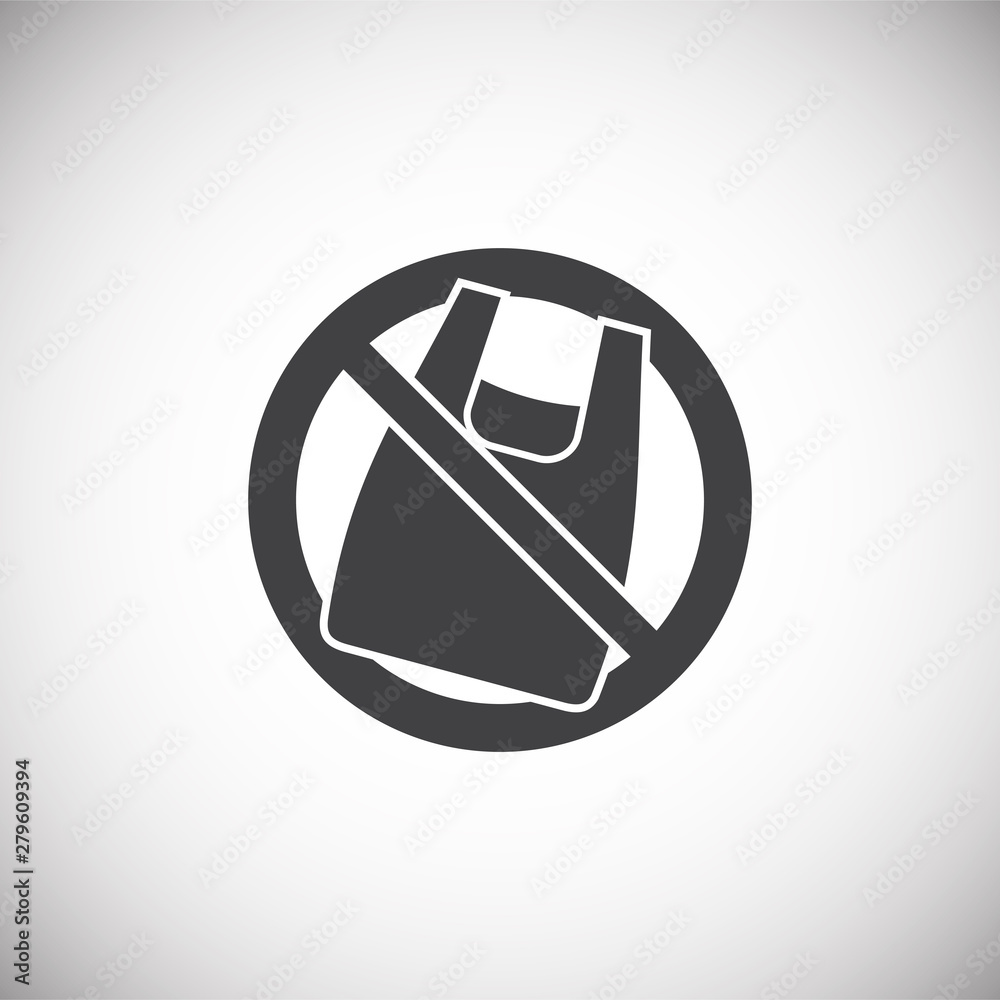 Poster plastic related icon on background for graphic and web design. simple illustration. internet concept