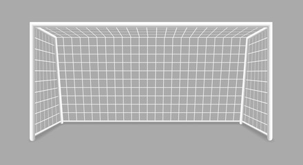 Isolated soccer goal