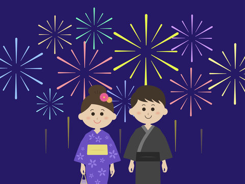 2 968 最適な 浴衣デート 画像 ストック写真 ベクター Adobe Stock