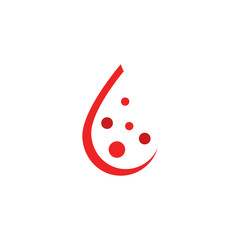 Blood logo vector icon illustration design 