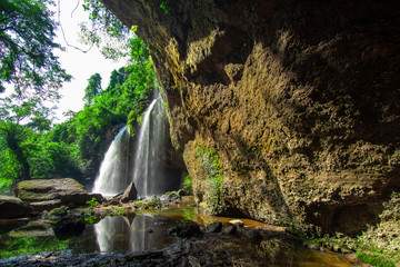 Fototapeta na wymiar Waterfall in the National park.