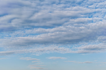 Fototapeta premium light fluffy clouds on a bright blue sky