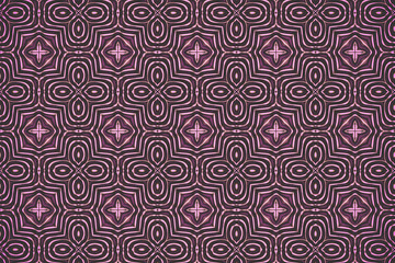 Ornament Pattern In Shades Of Pink