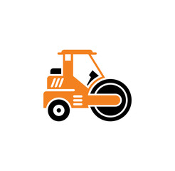 Heavy vehicle related icon on background for graphic and web design. Simple illustration. Internet concept symbol for website button or mobile app.