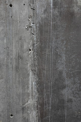 Grey textured concrete wall exterior