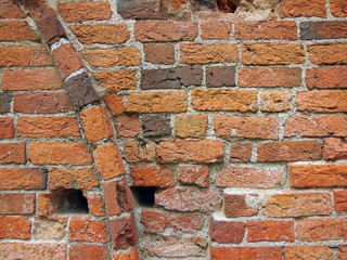 Minimal view of a brick wall with space for text