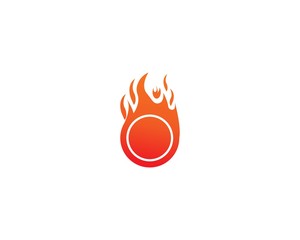 Fire logo vector template