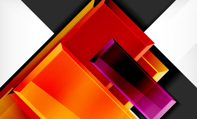 Color squares futuristic abstract background