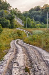 Curvy rustic road in Kriva Luka
