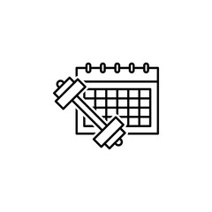 training outline icon. Elements of diet and nutrition illustration icon. Signs and symbol collection icon for websites, web design, mobile app, UI, UX