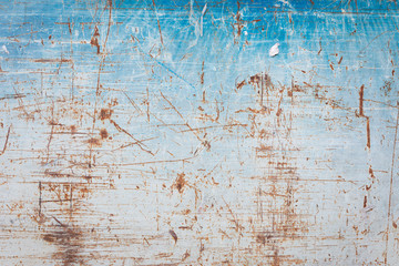Scratched rusty metal wall texture