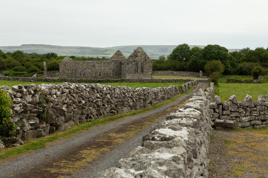 part of the 11th century complex of Kilmacduagh in Ireland