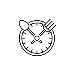 meal outline icon. Elements of diet and nutrition illustration icon. Signs and symbol collection icon for websites, web design, mobile app, UI, UX