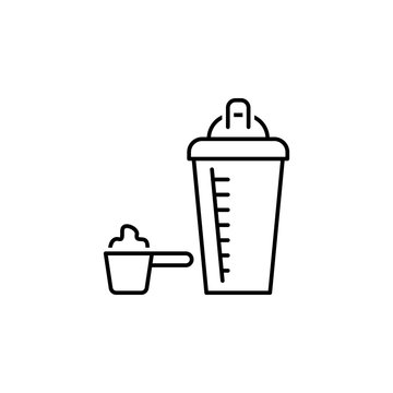 whey outline icon. Elements of diet and nutrition illustration icon. Signs and symbol collection icon for websites, web design, mobile app, UI, UX
