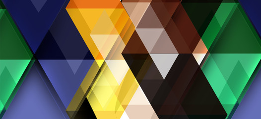 Abstract concept triangle graphic element. Technology background. Banner, poster template