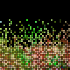 abstract vector square pixel mosaic background