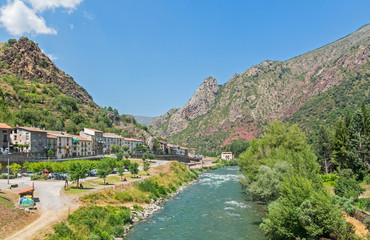 Fototapeta na wymiar View of Gerri de la Sal in Lleida, Catalunya, Spain, Europe