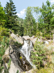 small stream in the Pla De Boavi; in the province of Lleida, in the Catalan Pyrenees. Catalonia, Spain.