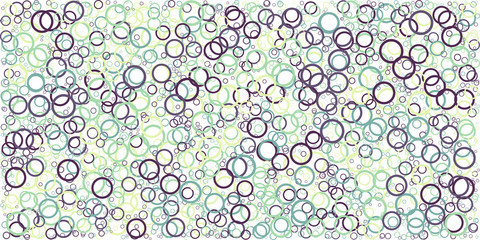 Abstract Generative Art color distributed circles donuts background illustration