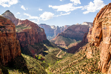 Beautiful bright golden hoodoos illuminted 