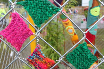 In the knitted garden