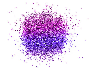 Gradient pink violet neon glitter sparkle on white  background with place for your text