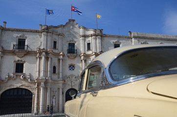 old cuban car in the city