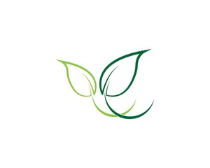 Fototapeta na wymiar Logos of green leaf ecology nature element vector icon