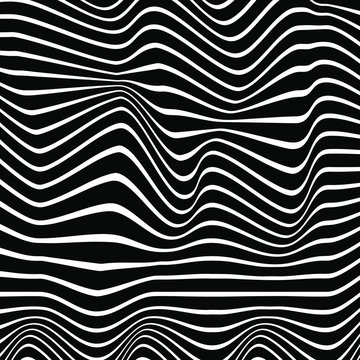 Flower abstract wavy line vector background