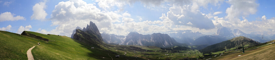 Peak views at Seceda