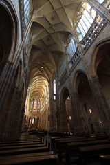 big hall in ST. VITUS CATHEDRAL czech Republic