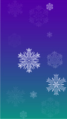 Fototapeta na wymiar Beautiful Christmas Background with Falling Snowflakes. Element of Design with Snow for a Postcard, Invitation Card