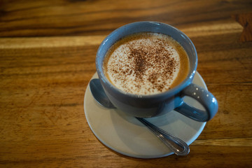 Cappuccino Coffee hot in cup