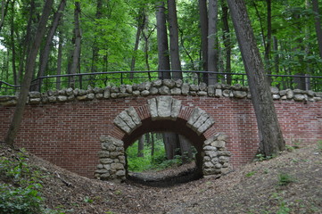 old bridge in the forest