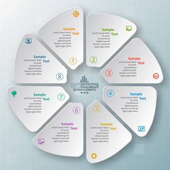 Abstract 3D Paper Infographics. Business template .Vector illustration