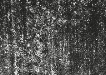 Distress old cracked concrete texture, vector illustration. Black and white grunge background. Stone, asphalt, plaster, marble.