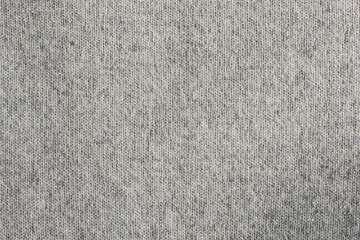 Fototapeta na wymiar Closeup of grey knitted clothing with silver threads