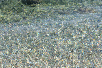 transparent water of the Adriatic Sea