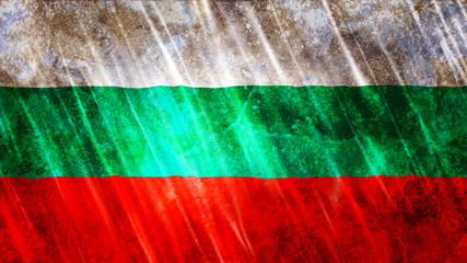 Bulgaria Flag Grunge
