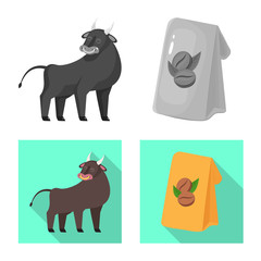 Vector design of and historic icon. Collection of and country stock symbol for web.