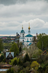 Fototapeta na wymiar View on Borovsk monastery, Russia, Kaluga region